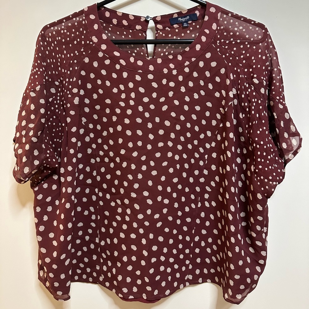 Madewell Polka Dot Blouse